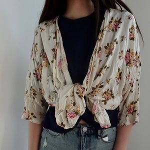 FLOWER CROP KIMONO